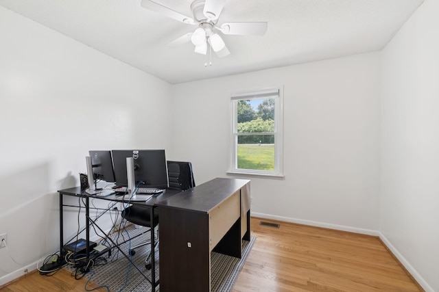 1710 New Highway 7, Columbia, TN 38401 - office with light wood-style flooring and a ceiling fan