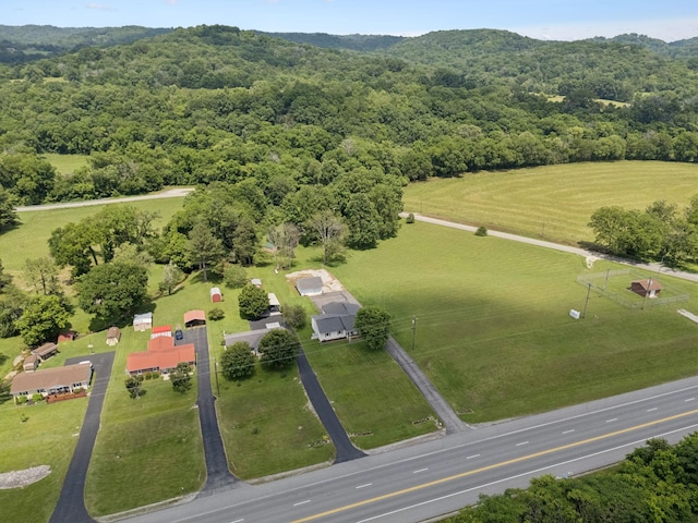 1710 New Highway 7, Columbia, TN 38401 - drone / aerial view of a forest and a mountain backdrop