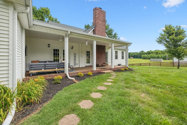 1387 Floyd Rd, Eagleville, TN 37060 - view of yard
