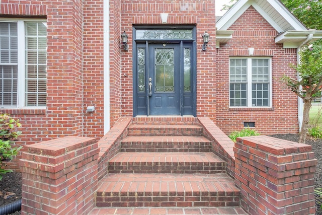 118 Stonebridge, Selmer, TN 38375 - doorway to property featuring brick siding