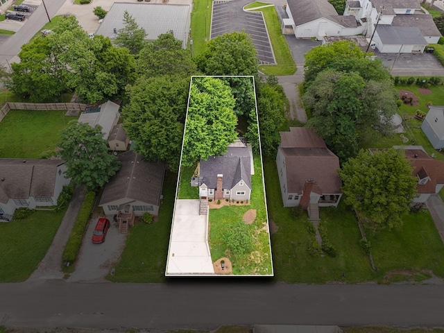 410 Campbell Ave, Tullahoma, TN 37388 - aerial view of residential area featuring property boundaries highlighted