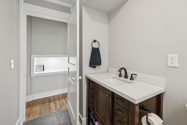 410 Campbell Ave, Tullahoma, TN 37388 - bathroom featuring vanity and baseboards