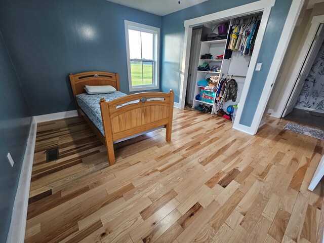 11 Jess Long Ln, Hillsboro, TN 37342 - bedroom featuring light wood-type flooring and a closet