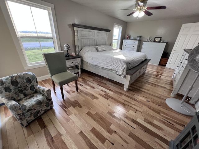 11 Jess Long Ln, Hillsboro, TN 37342 - bedroom featuring light wood-style floors and ceiling fan