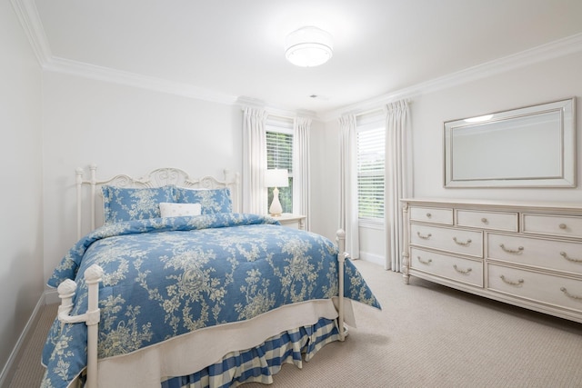 6826 Falls Ridge Ln, College Grove, TN 37046 - carpeted bedroom with ornamental molding and baseboards