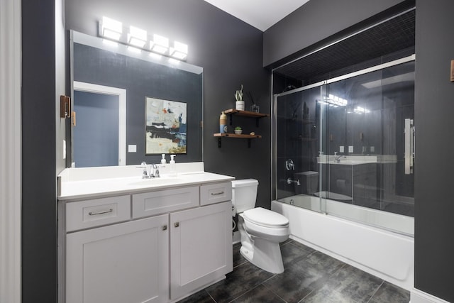 6826 Falls Ridge Ln, College Grove, TN 37046 - bathroom with vanity and enclosed tub / shower combo