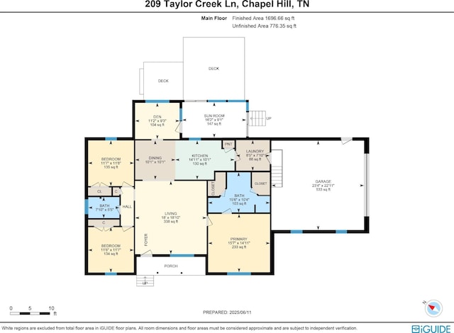 209 Taylor Creek Ln, Chapel Hill, TN 37034 - view of floor plan / room layout