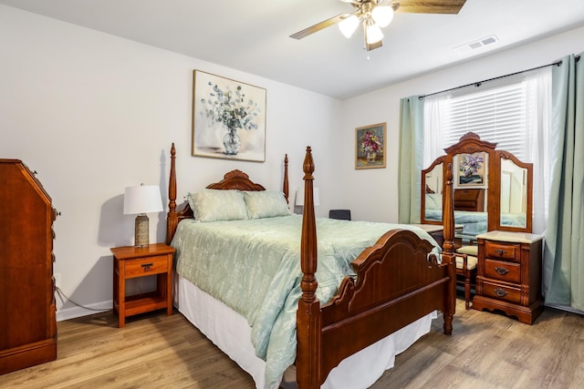 7178 Lang Ave, White House, TN 37188 - bedroom featuring light wood-type flooring and a ceiling fan