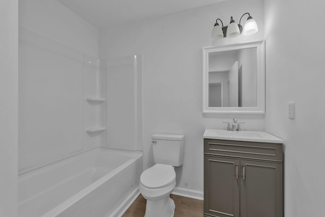 308 Custer Ct, Smyrna, TN 37167 - bathroom with vanity, wood finished floors, and bathtub / shower combination