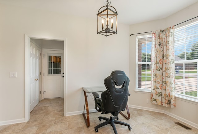 123 River Downs Blvd, Murfreesboro, TN 37128 - office space featuring healthy amount of natural light and a chandelier