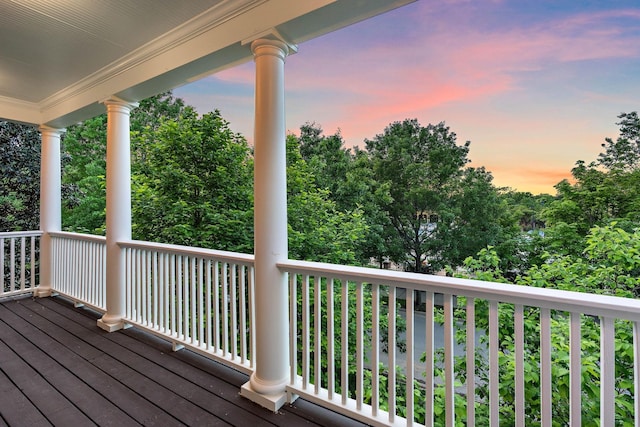 104 Majestic Ln, Franklin, TN 37064 - view of deck at dusk