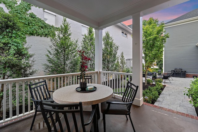 104 Majestic Ln, Franklin, TN 37064 - view of patio / terrace featuring outdoor dining area and a grill