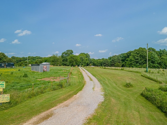 7139 Kingston Rd, Fairview, TN 37062 - view of dirt / gravel road featuring a rural view