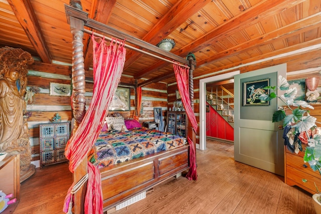 7139 Kingston Rd, Fairview, TN 37062 - bedroom with wood ceiling and wood finished floors