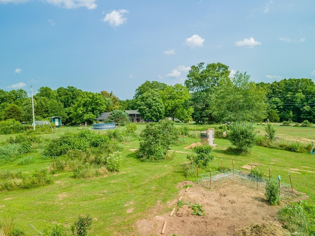 7139 Kingston Rd, Fairview, TN 37062 - view of green lawn featuring a garden and an outdoor structure