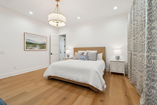 973 Hall Cemetery Rd, Burns, TN 37029 - bedroom with light wood-type flooring and recessed lighting