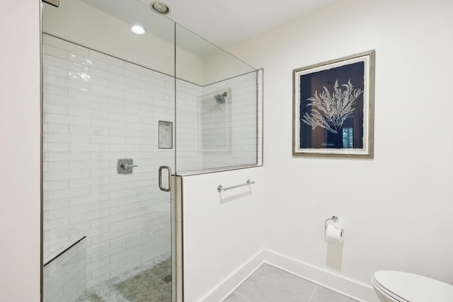 973 Hall Cemetery Rd, Burns, TN 37029 - full bathroom featuring a shower stall and recessed lighting