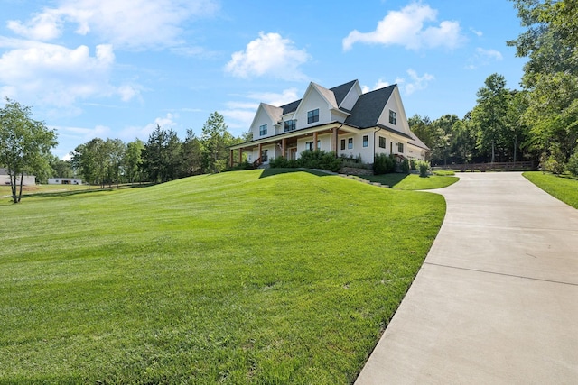 973 Hall Cemetery Rd, Burns, TN 37029 - view of side of property featuring driveway and a lawn