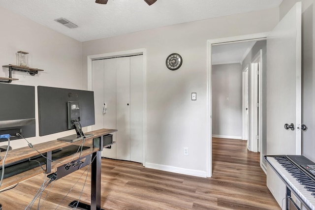 141 Springbrook Pl, Joelton, TN 37080 - office featuring wood finished floors and ceiling fan