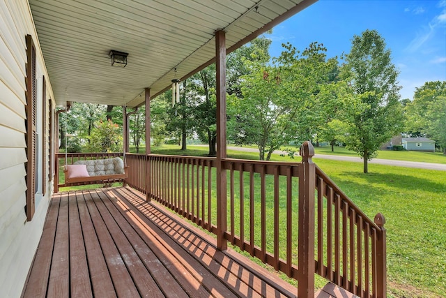 141 Springbrook Pl, Joelton, TN 37080 - wooden terrace featuring a lawn