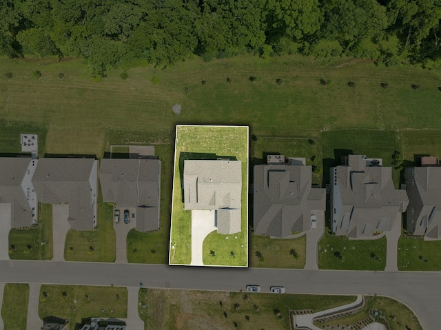5128 Terravista Ln, Franklin, TN 37064 - aerial view of property and surrounding area featuring property boundaries highlighted