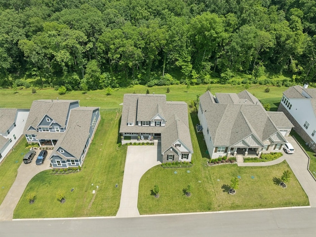 5128 Terravista Ln, Franklin, TN 37064 - aerial perspective of suburban area with a forest
