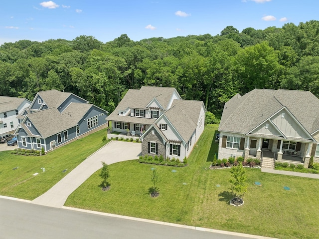 5128 Terravista Ln, Franklin, TN 37064 - view from above of property with a forest