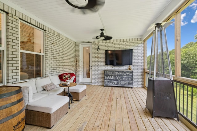 5128 Terravista Ln, Franklin, TN 37064 - deck featuring a ceiling fan