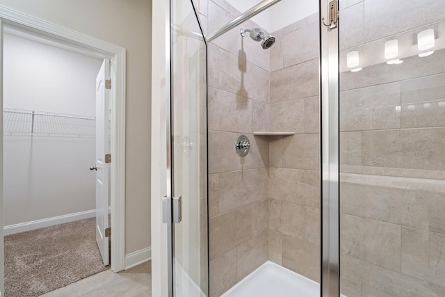 270 Netherlands Blvd, Lebanon, TN 37090 - bathroom with a shower stall and a spacious closet