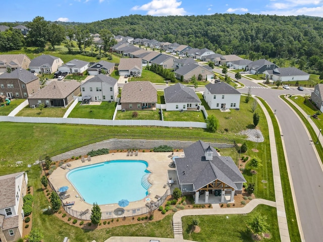 270 Netherlands Blvd, Lebanon, TN 37090 - aerial perspective of suburban area featuring a pool
