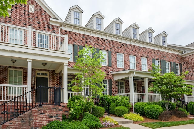 2003 Rural Plains Cir, Franklin, TN 37064 - view of front of house featuring covered porch and brick siding