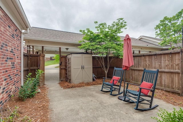 2003 Rural Plains Cir, Franklin, TN 37064 - fenced backyard with a shed and a patio