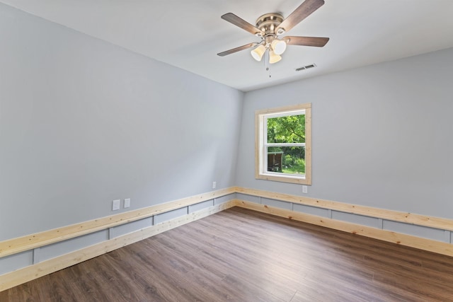7121 Robinson Dr, Fairview, TN 37062 - spare room featuring wood finished floors and ceiling fan