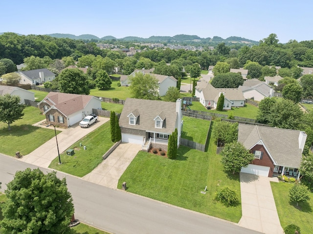 1882 Portway Rd, Spring Hill, TN 37174 - aerial view of residential area with a mountainous background