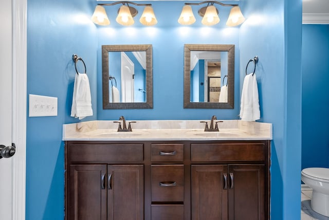 1613 Kestrel Dr, Clarksville, TN 37040 - bathroom with toilet and double vanity