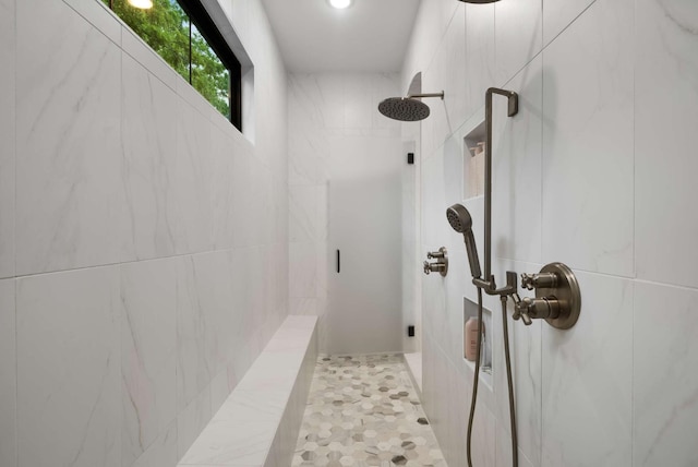 6128 Lookaway Cir, Franklin, TN 37067 - full bath with a marble finish shower