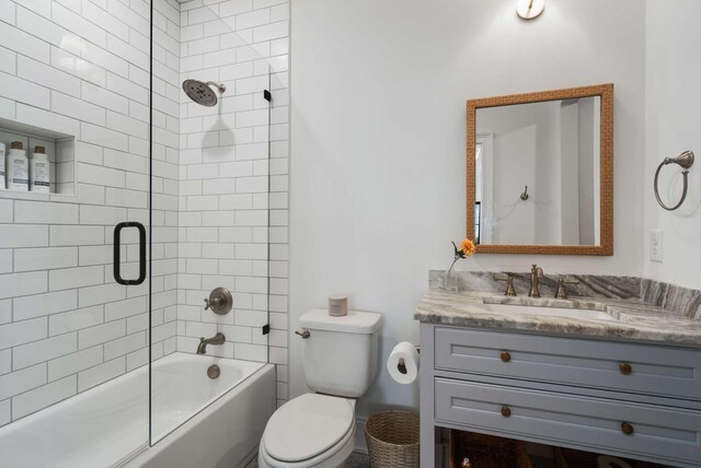 6128 Lookaway Cir, Franklin, TN 37067 - full bath featuring vanity and bath / shower combo with glass door