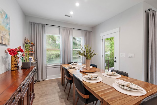 1003 Autumn Ridge Ct, Spring Hill, TN 37174 - dining space with light wood-style flooring and recessed lighting