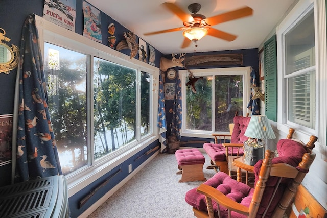 211 Lewis Cir, Dover, TN 37058 - sunroom / solarium with plenty of natural light and carpet floors