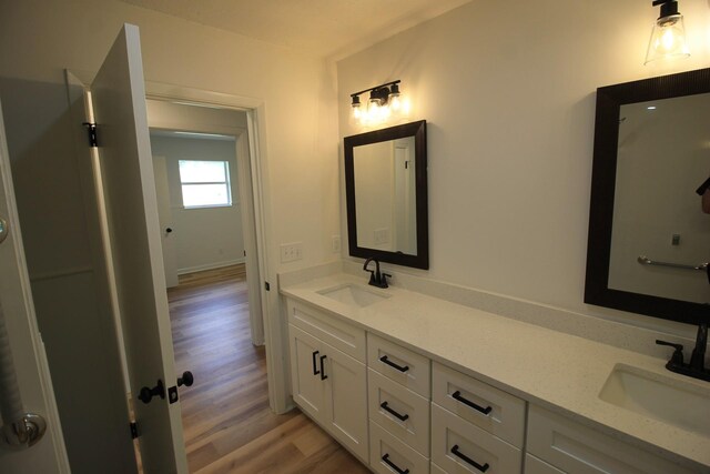 151 Dawn St, Morrison, TN 37357 - full bath with double vanity and wood finished floors