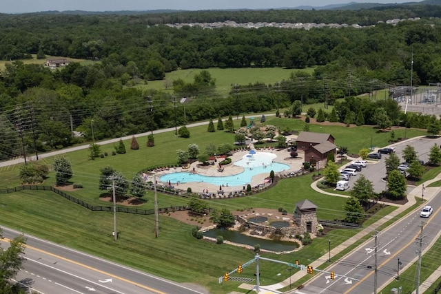 2400 Kaycee Ct, Lebanon, TN 37087 - aerial view of a pool area and a forest