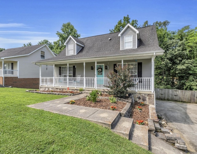 1128 Tiftonia View Rd, Chattanooga, TN 37419 - new england style home featuring covered porch and a shingled roof
