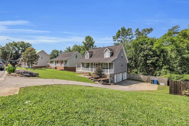 1128 Tiftonia View Rd, Chattanooga, TN 37419 - view of front of home with a garage, covered porch, and driveway