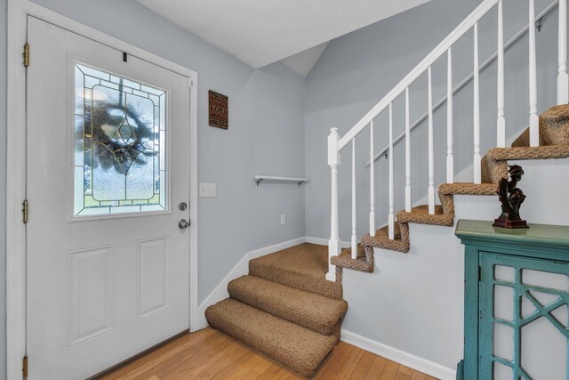 1128 Tiftonia View Rd, Chattanooga, TN 37419 - foyer with stairs and wood finished floors