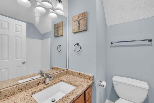1128 Tiftonia View Rd, Chattanooga, TN 37419 - bathroom with vanity and vaulted ceiling
