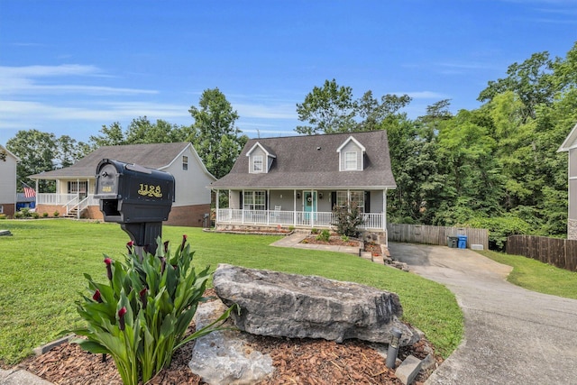 1128 Tiftonia View Rd, Chattanooga, TN 37419 - new england style home featuring a porch and roof with shingles