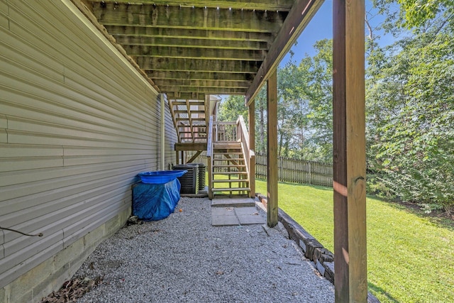 1128 Tiftonia View Rd, Chattanooga, TN 37419 - view of patio / terrace featuring stairway