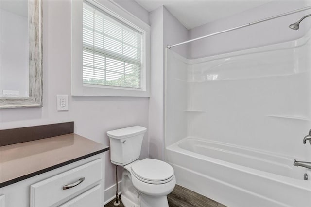 49 Je Sartain Rd, Manchester, TN 37355 - full bathroom featuring vanity, bathing tub / shower combination, and wood finished floors