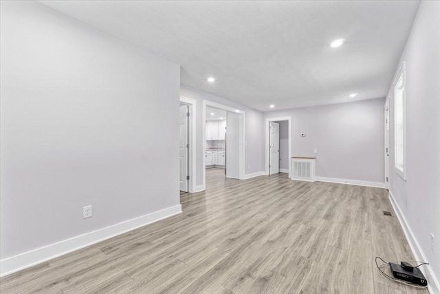 49 Je Sartain Rd, Manchester, TN 37355 - empty room with recessed lighting and light wood-style floors