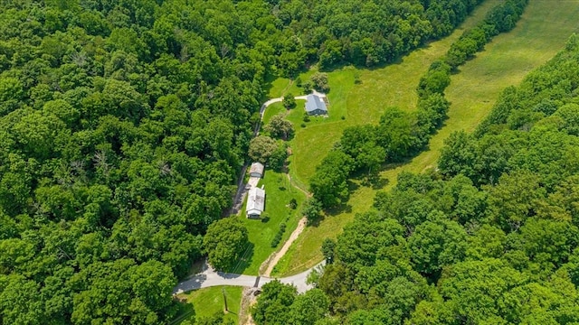 49 Je Sartain Rd, Manchester, TN 37355 - aerial view of property and surrounding area featuring a forest